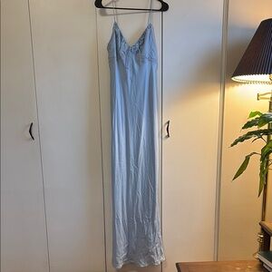 Princess Polly Blue Maxi Dress with Lace Detailing